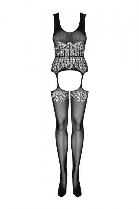 Obsessive bodystockingy G318 černá Velikost: S/L, Barva: Černá