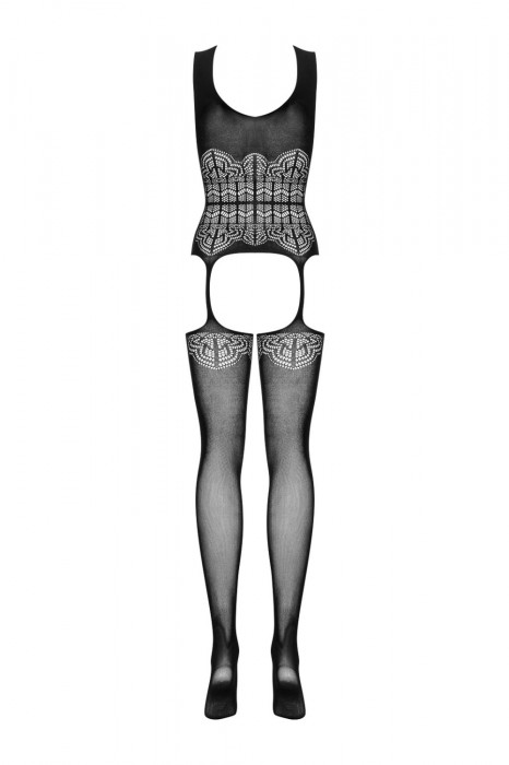 Obsessive bodystockingy G318 černá Velikost: S/L, Barva: Černá