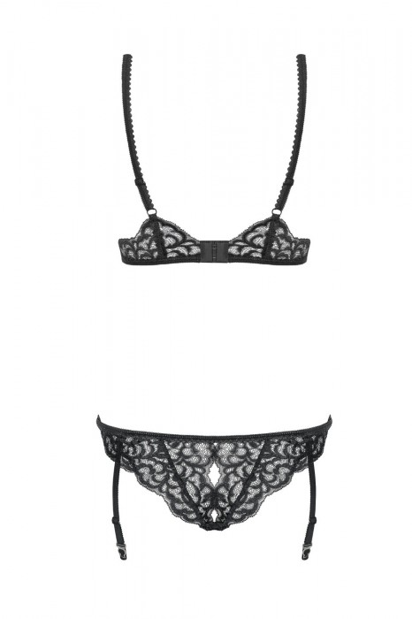 Obsessive Erotické body Laluna černá Velikost: S/M, Barva: Černá