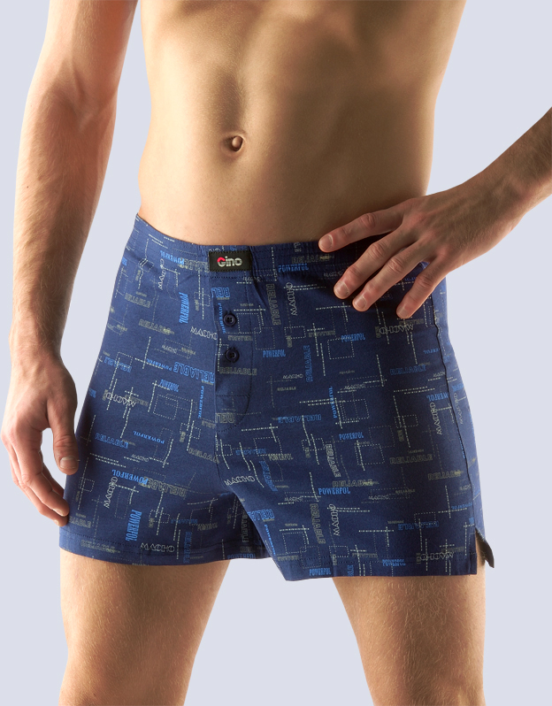 Gina bavlněné boxerky se vzorem 75808 Velikost: L/XL, Barva: Modrá