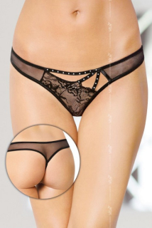Softline Erotická tanga 2441 černá Velikost: M/L, Barva: Černá